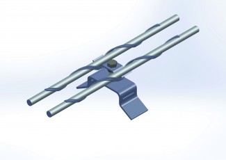 FIBERLIGN NON-INSULATED MONO POLE DOWNLEAD CLAMP FOR OPGW
